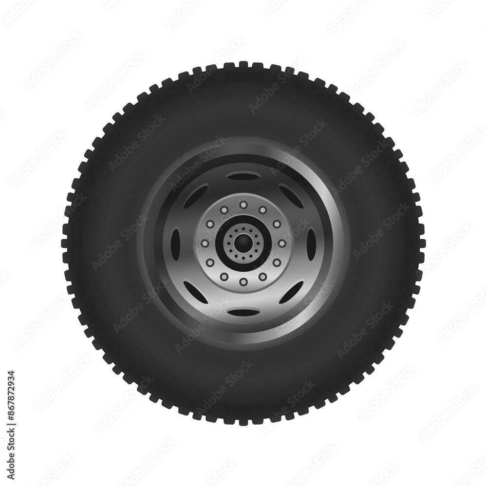 wheel detail side view isolated on white background, vector illustration eps can be customized. car wheels, trucks etc. free to apply and use. wheel detail side view isolated on white background, vector illustration eps can be customized. car wheels, trucks etc. free to apply and use.
