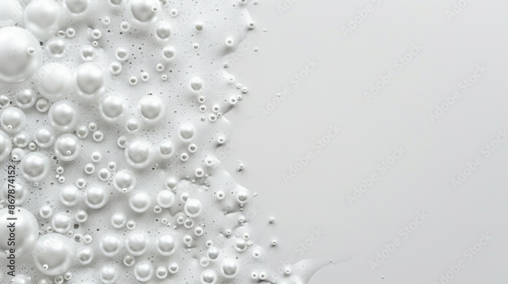 Minimalist white beaded and frosted glass background with empty space for text Minimalist white beaded and frosted glass background with empty space for text