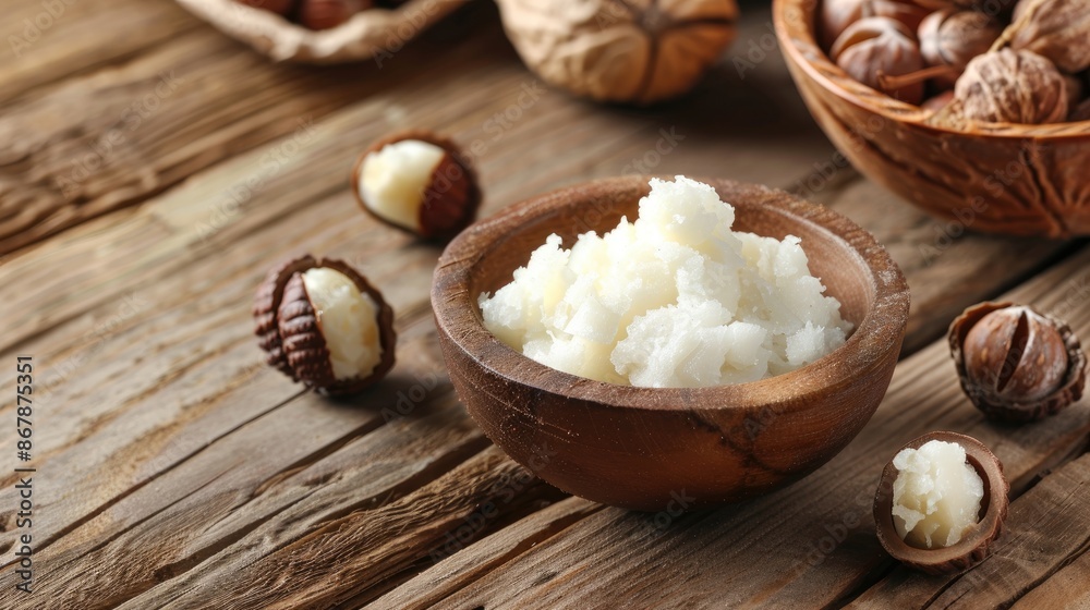Shea nuts and natural moisturizer from shea butter Shea nuts and natural moisturizer from shea butter