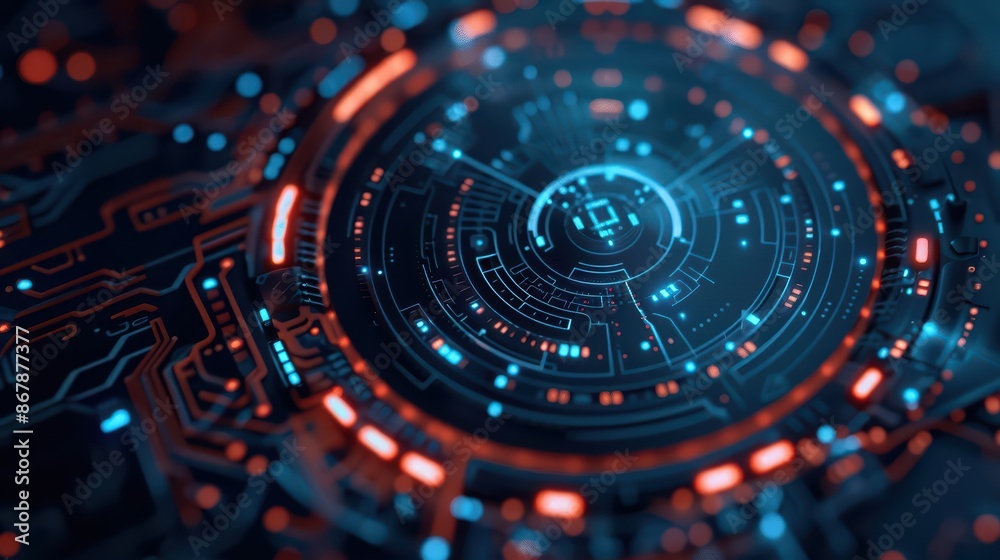 Explore the wonders of cyber science, where innovation and discovery fuel progress, with copy space to showcase your message Explore the wonders of cyber science, where innovation and discovery fuel progress, with copy space to showcase your message