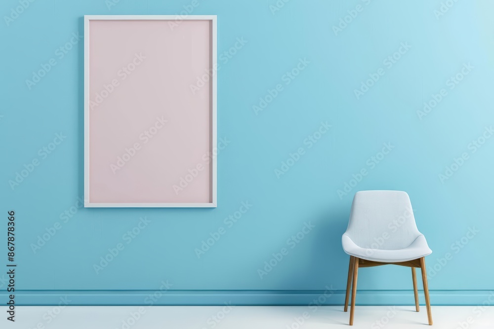 Make a statement with an empty poster frame, allowing your message to take center stage against a captivating backdrop, with room for text to captivate your audience Make a statement with an empty poster frame, allowing your message to take center stage against a captivating backdrop, with room for text to captivate your audience