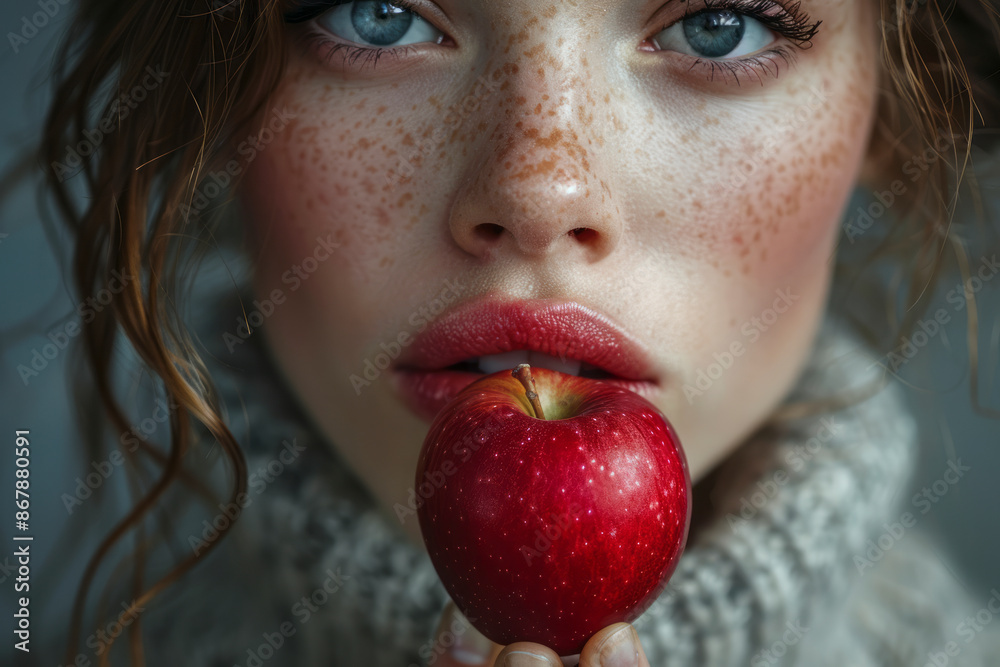Bible. Old Testament. Creation. Genesis. Eve looked at the apple. Generative AI Bible. Old Testament. Creation. Genesis. Eve looked at the apple. Generative AI
