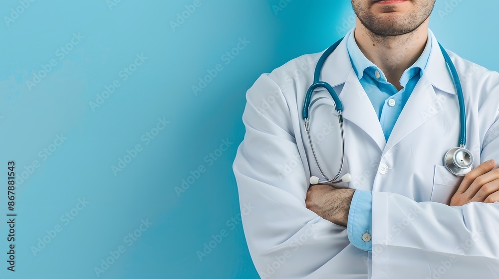 Doctor in hospital, sanatorium, white coat Doctor in hospital, sanatorium, white coat