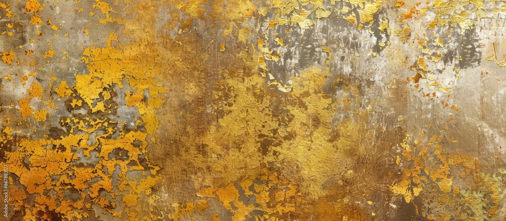 Abstract grunge background with golden decorative plaster or concrete texture for design. Abstract grunge background with golden decorative plaster or concrete texture for design.