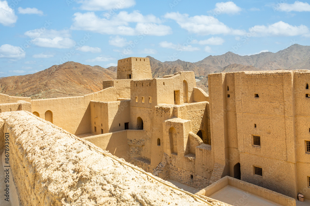 Bahla arabian citadel fort inner yard streets and bastions Bahla, Oman Bahla arabian citadel fort inner yard streets and bastions Bahla, Oman
