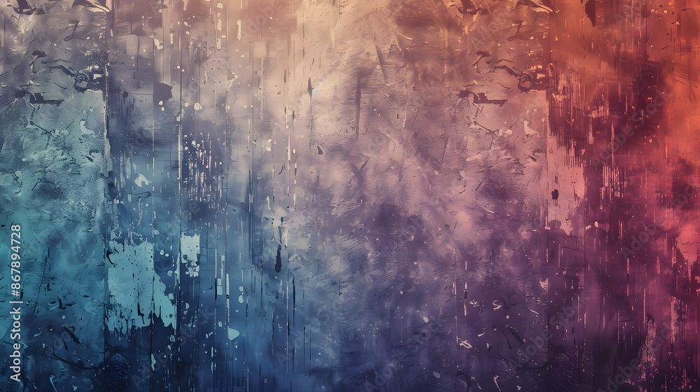 Fototapeta premium Vignette grunge scratched background. Grunge texture background. Abstract colourful old rough retro texture background design.