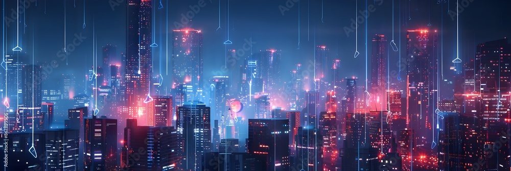 smart city artificial intelligence technology background