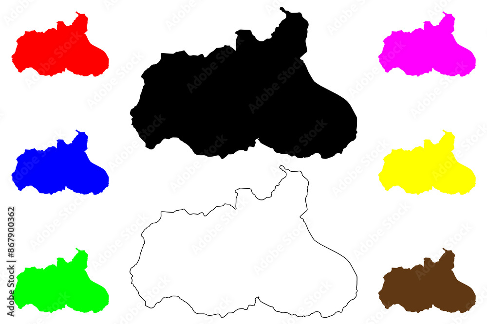 Tungurahua Province (Republic of Ecuador, Provinces of Ecuador) map vector illustration, scribble sketch Tungurahua map..