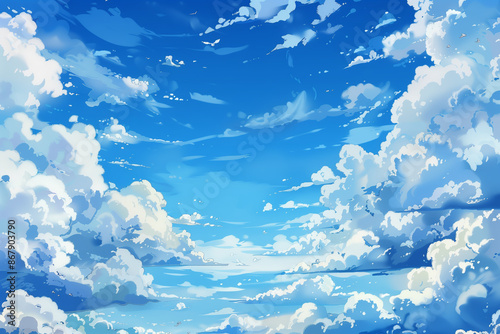 blue sky background with clouds. High quality photo