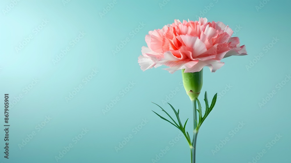 A minimalist shot of a single carnation with soft lighting on a clean background. List of Art Media Minimalist realistic A minimalist shot of a single carnation with soft lighting on a clean background. List of Art Media Minimalist realistic