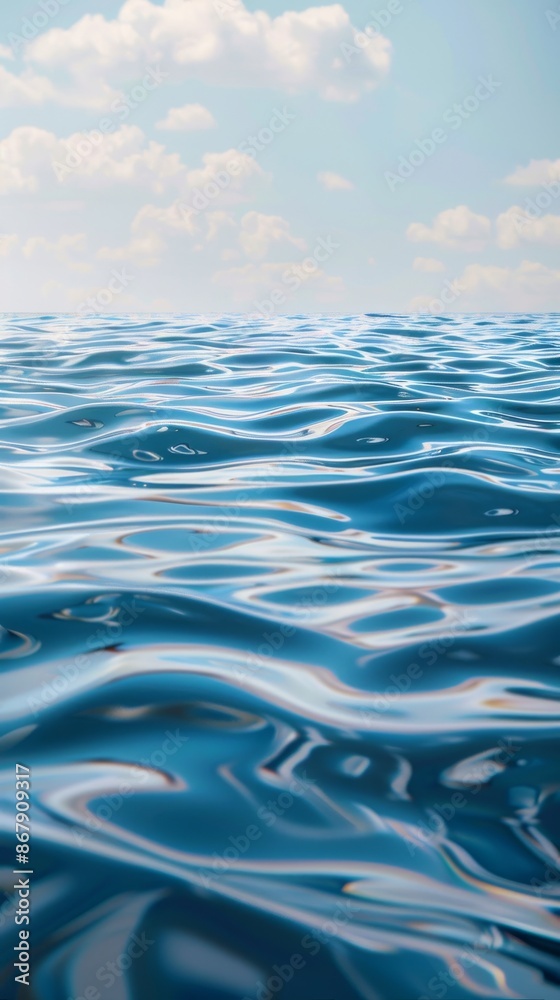 Calm ocean water with clear sky Calm ocean water with clear sky