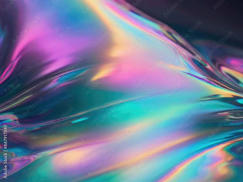 Holographic neon background. Liquid wavy abstract gradient. Holographic neon background. Liquid wavy abstract gradient.