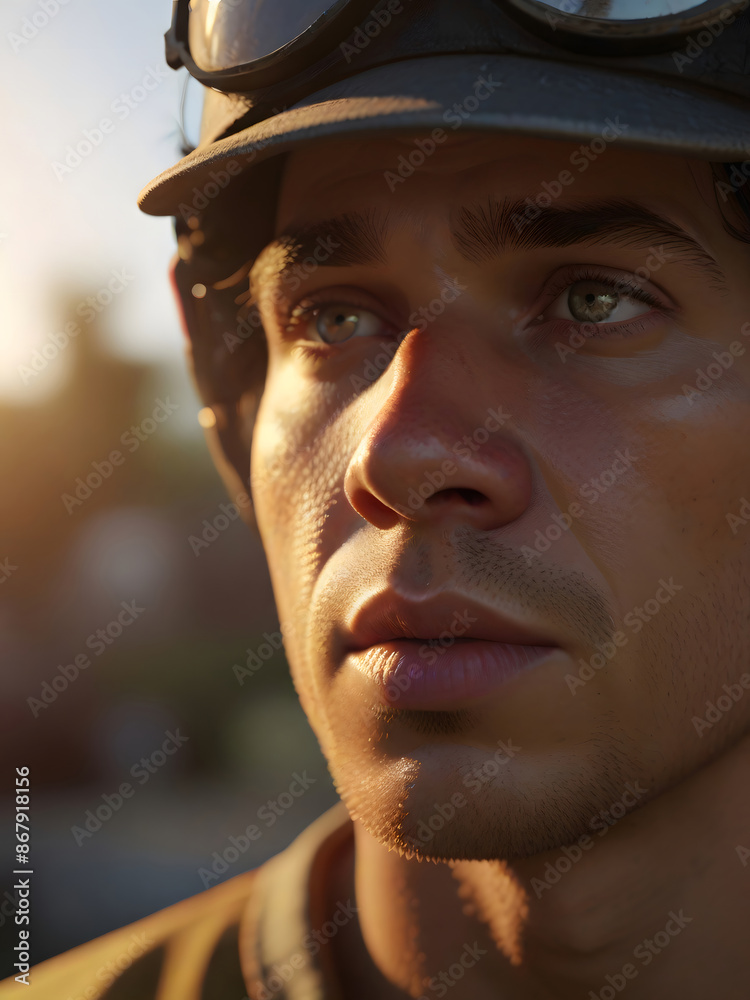 Portrait of a man Portrait of a man
