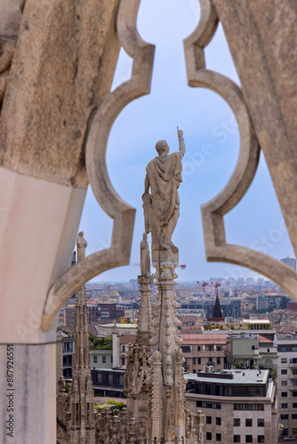 Zdobienia katedry Duomo w Mediolanie