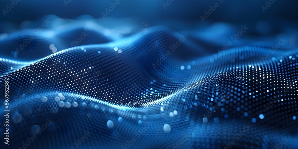 Motion blurred halftone texture on a dark blue background Motion blurred halftone texture on a dark blue background