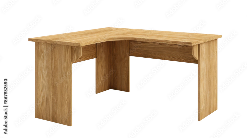 Corner desk on transparent bacground Corner desk on transparent bacground