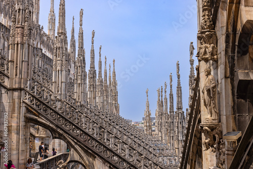 Zdobienia katedry Duomo w Mediolanie
