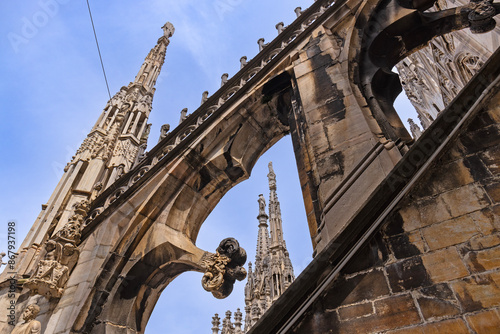 Zdobienia katedry Duomo w Mediolanie