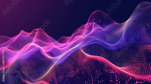 abstract rhythm wavy line graphic for background © NaufaL