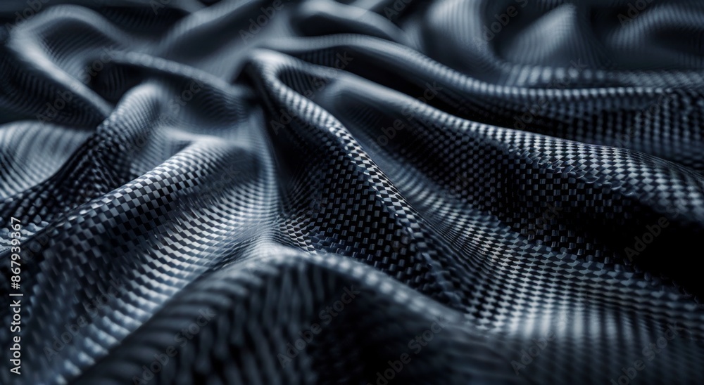 Close Up of Black and White Carbon Fiber Fabric Close Up of Black and White Carbon Fiber Fabric