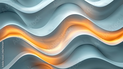 Three dimensional render of wavy pattern. waves abstract background texture