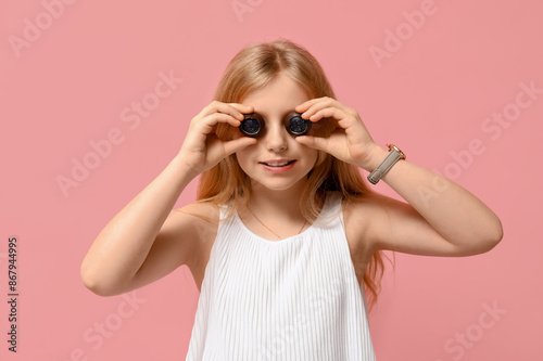 Cute little girl with sweet...