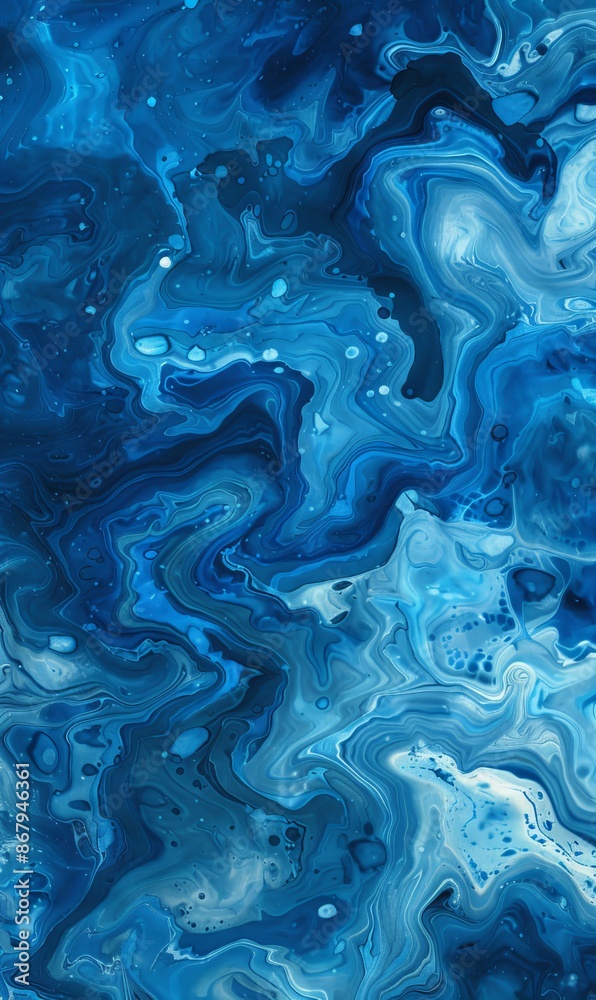 Abstract blue fluid art marble paint texture background Abstract blue fluid art marble paint texture background