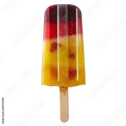colorful popsicle fresh cool, isolated PNG transparent background photo
