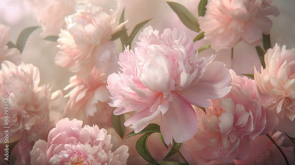 Beautiful bouquet of peonies Beautiful bouquet of peonies