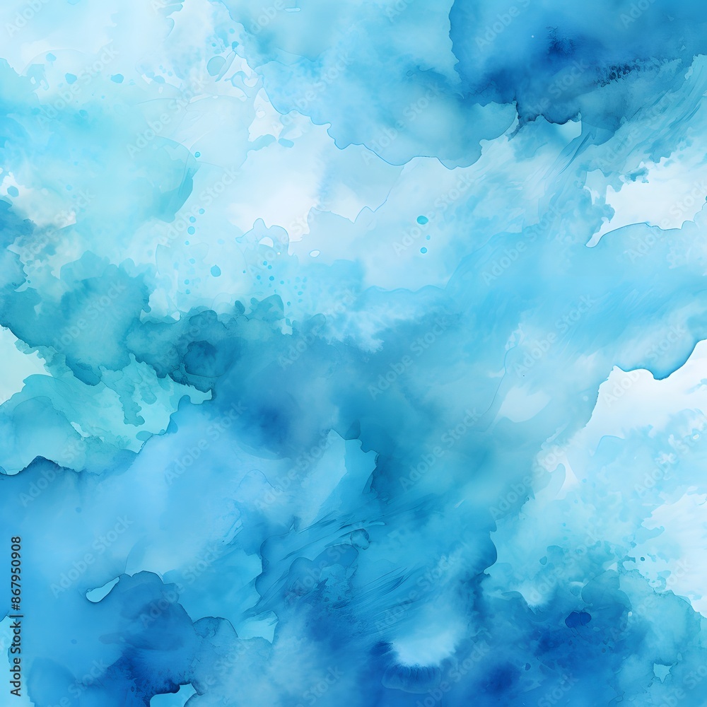 Hand painted blue watercolor background Hand painted blue watercolor background
