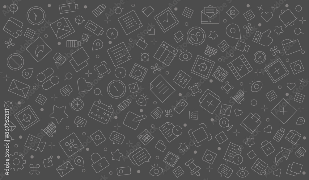 Seamless pattern user interface, Essentials element background