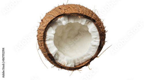 Coconut on transparent background