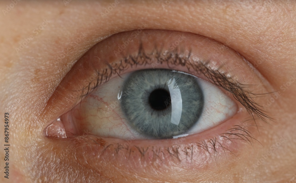 Woman with beautiful blue eyes, macro photo Woman with beautiful blue eyes, macro photo