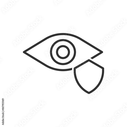 Eye Protection Icon Sign Symbol