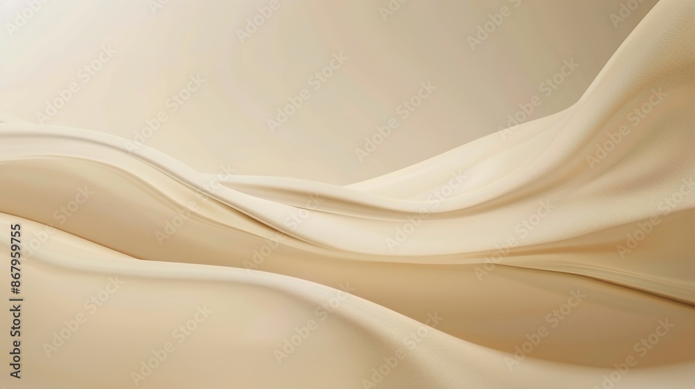 Obraz premium Serene Light Brown Gradient Background with Copy Space