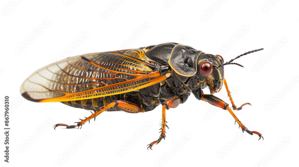 Fototapeta premium Cicada on transparent background