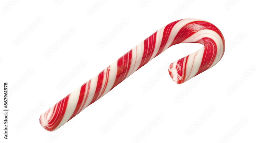 Obraz premium Candy cane new year christmas holiday cane on transparent background