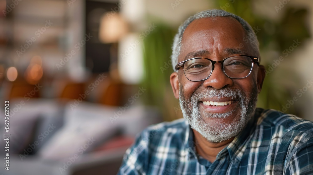 Smiling Senior Man in Glasses Smiling Senior Man in Glasses