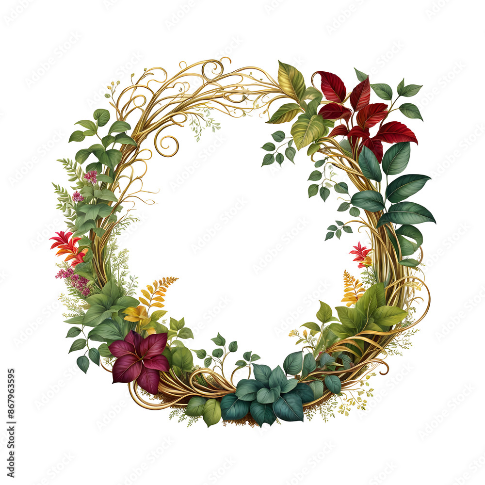 Fototapeta premium Flower Border Premium Transparent Background