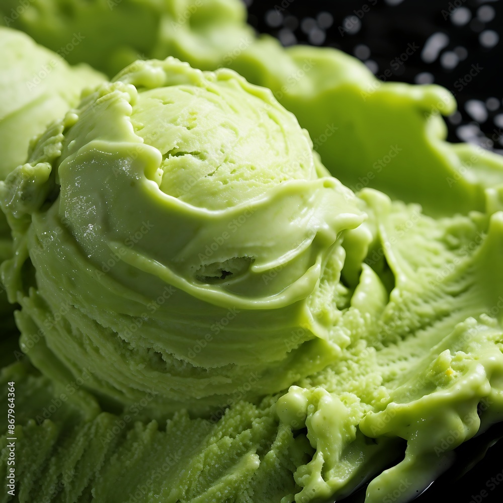 Green ice cream background texture Green ice cream background texture