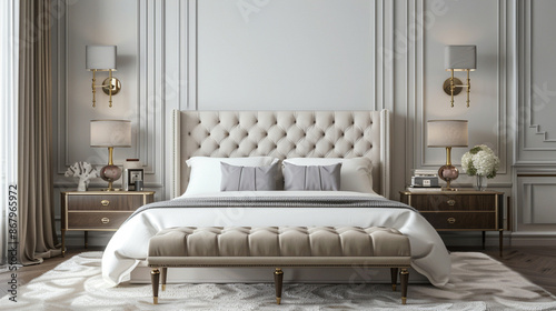 luxury master bedroom interior