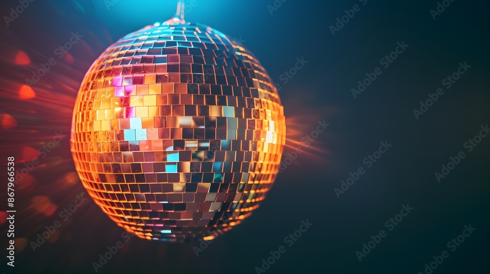 Obraz premium purple disco ball