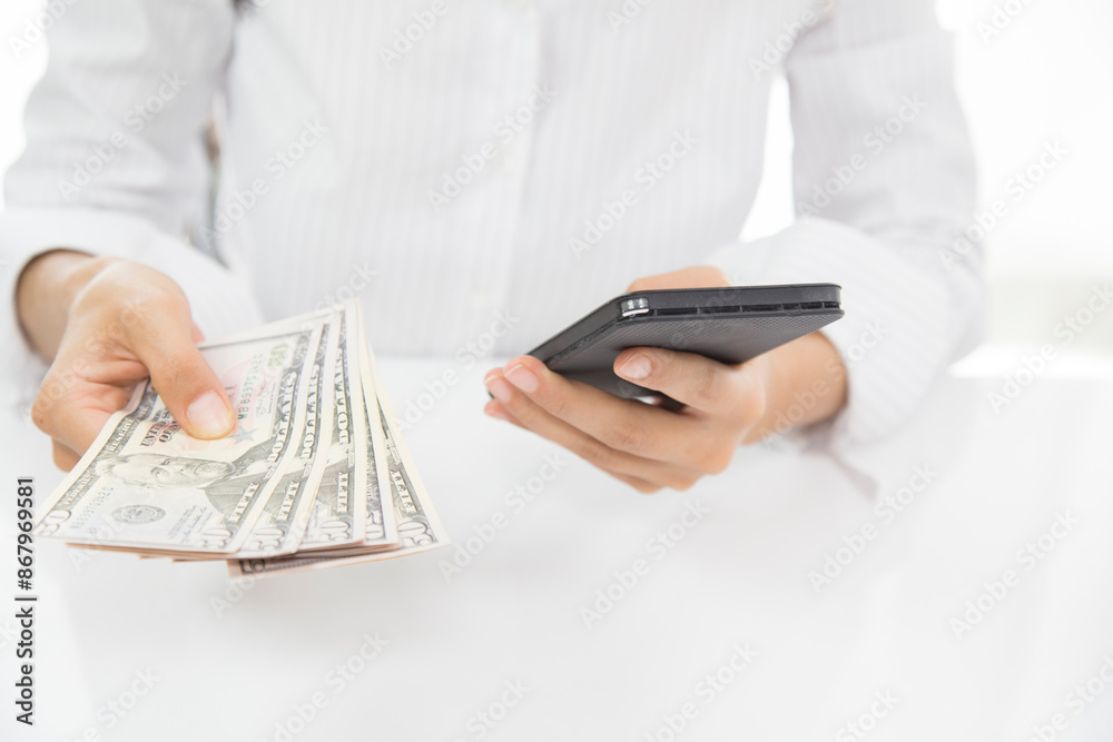 Business woman accounting concept financial in office Business woman accounting concept financial in office