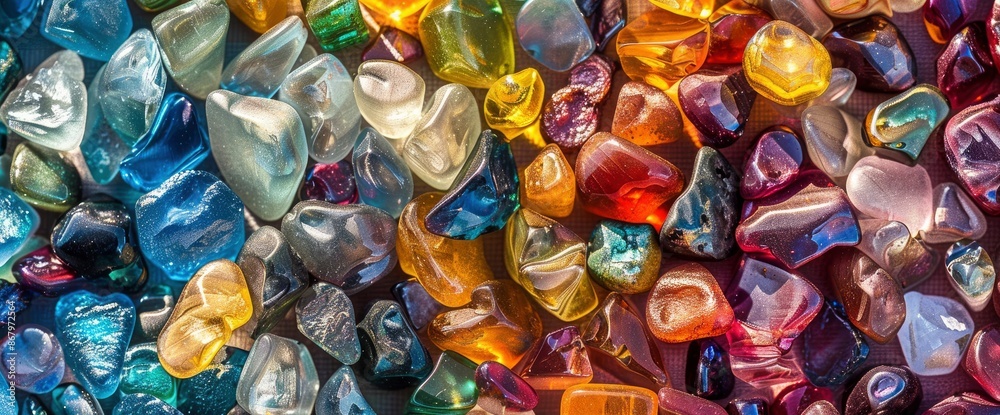 Obraz premium Analyze The Sustainability Of Recycled Glass Bead Wallpaper Patterns, Wallpapers HD
