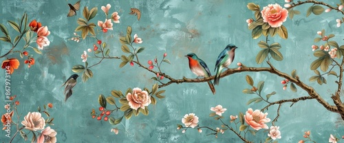 Analyze The Cultural Significance Of Chinoiserie Patterns In Wallpaper, Wallpapers HD