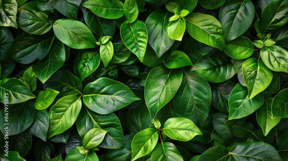 Background of fresh green leaves Background of fresh green leaves