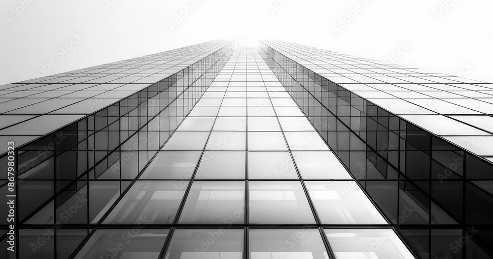 Modern glass building perfect for architecture and corporate backgrounds Modern glass building perfect for architecture and corporate backgrounds