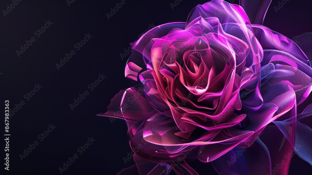Abstract Purple and Pink Rose Abstract Purple and Pink Rose