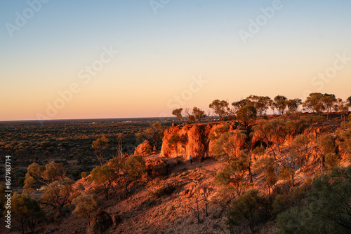 Sunset over the outback, Quilpie, Australia