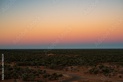 View across the outback plains
